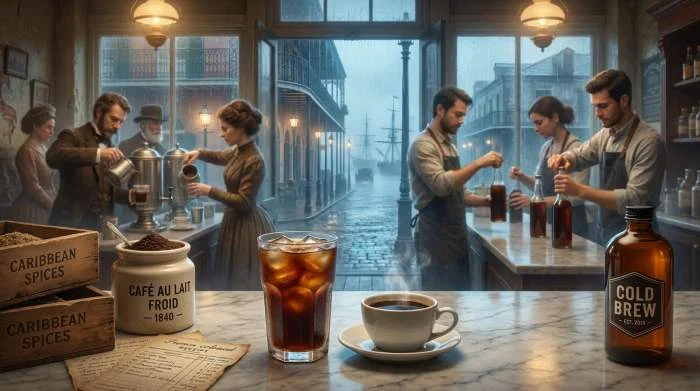 Cold brew och chicorykaffe serveras i historiskt New Orleans