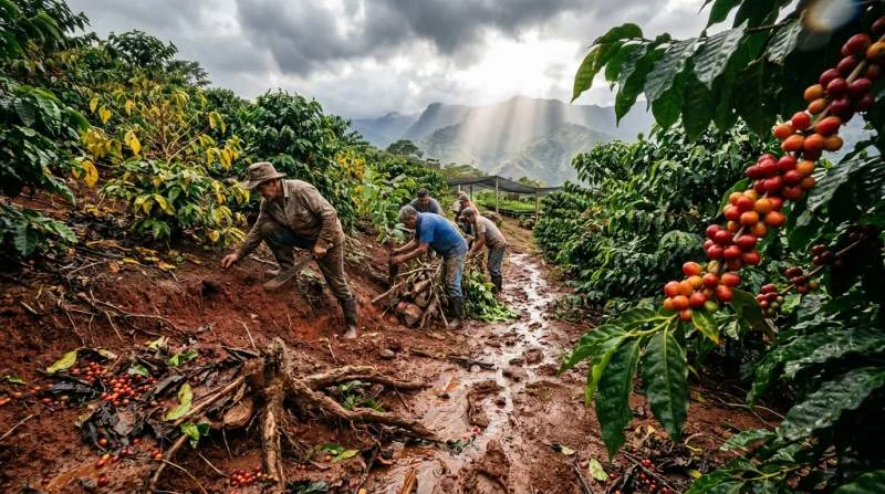 Kaffebönder klimatanpassar odlingen efter extremväder