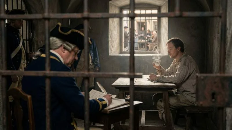 Fånge dricker kaffe under Gustav III:s tvillingexperiment 1770