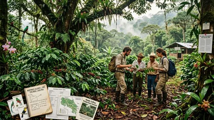 Skuggodlat kaffe bevarar regnskog och biologisk mångfald