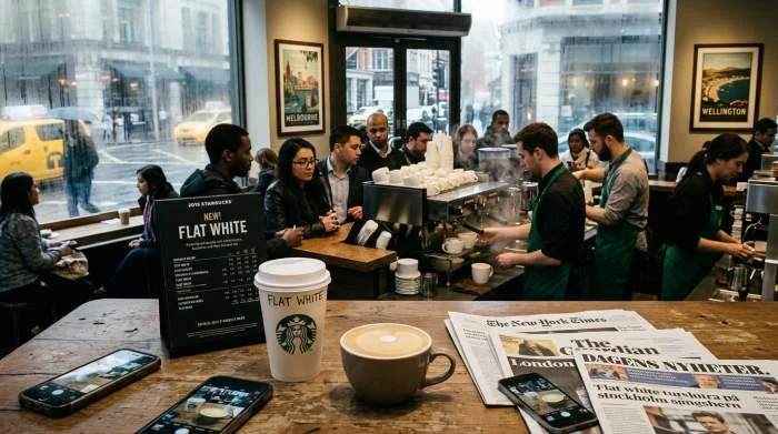 Starbucks flat white lanseras globalt 2015