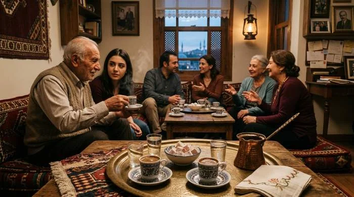 Turkiskt kaffe serveras mellan generationer i Istanbul